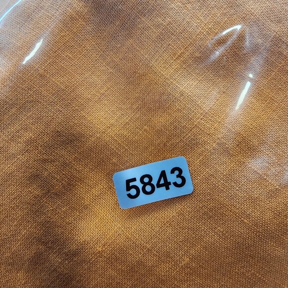 Womens Orange Lauren Ralph Lauren 100% Linen Blouse Top 3/4 Sleeves button up XS - Picture 10 of 10